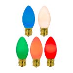 C9 RetroGlo® Vintage Multi Colored Ceramic LED Replacement Bulbs - 25 Pack