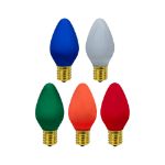 C7 RetroGlo® Vintage Multi Colored Ceramic LED Replacement Bulbs - 25 Pack