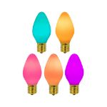 C7 RetroGlo® Groovy Multi Colored Ceramic LED Replacement Bulbs - 25 Pack