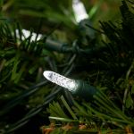 M5 50 LED Pure White 6" Spacing Green Wire