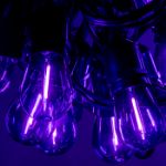 Purple S14 LED Plastic Filament Medium Base e26 Bulbs  - 25pk