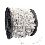 Novelty Lights C9 1000' Spool 12" Spacing 8 Amp White Wire
