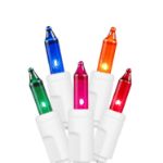 Non Connectable Multi (assorted) White Wire Mini Lights 20 Light 8.5'