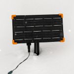 *NEW* TrueTwinkle® Pure White LED Solar Mini Lights 100 Light String 4" Spacing Green Wire