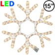 15" LED Rope Light Snowflake-Warm White