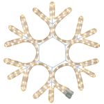 15" LED Rope Light Snowflake-Warm White
