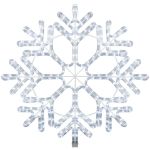 24" Fancy LED Snowflake-Pure White 