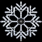 24" Fancy LED Snowflake-Pure White 