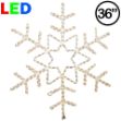 36" Deluxe LED Snowflake Warm White