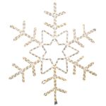 36" Deluxe LED Snowflake Warm White