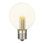 Warm White LED G50 Globe Bulbs - 25pk