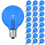 Blue - G40 - Glass LED Replacement Bulbs - 25 Pack