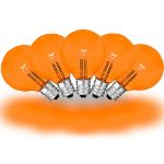 Orange/Amber- G40 - Glass LED Replacement Bulbs - 25 Pack