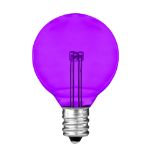 Purple - G40 - Glass LED Replacement Bulbs - 25 Pack