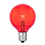 Red - G40 - Glass LED Replacement Bulbs - 25 Pack
