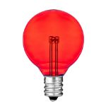 Red - G40 - Glass LED Replacement Bulbs - 25 Pack