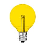Yellow - G40 - Glass LED Replacement Bulbs - 25 Pack