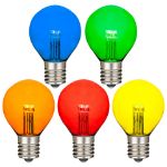 Multi - G30 Glass LED Replacement Bulbs - 25 Pack