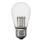 Pure White S14 LED Medium Base e26 Bulbs w/ 9 LEDs - 25pk