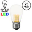 Warm White S14 LED Medium Base e26 Bulbs w/ 9 LEDs - 25pk