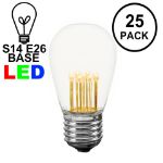 Warm White S14 LED Medium Base e26 Bulbs w/ 9 LEDs - 25pk