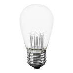 5 Pack Pure White S14 LED Medium Base e26 Bulbs w/ 9 LEDs