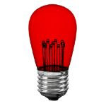 5 Pack Red S14 LED Medium Base e26 Bulbs w/ 9 LEDs