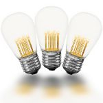 5 Pack Warm White S14 LED Medium Base e26 Bulbs w/ 9 LEDs
