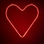23" Heart LED Rope Light Motif