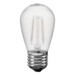 Frosted Warm White S14 LED Plastic Filament Medium Base e26 Bulbs  - 25pk