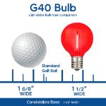 Multi - G40 - Plastic Filament LED Replacement Bulbs - 25 Pack
