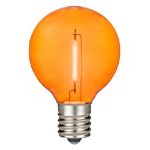 Orange - G40 - Plastic Filament LED Replacement Bulbs - 25 Pack