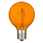 Orange - G40 - Plastic Filament LED Replacement Bulbs - 25 Pack