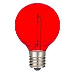 Red - G40 - Plastic Filament LED Replacement Bulbs - 25 Pack