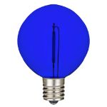 Blue LED G50 Plastic Filament LED Globe Bulbs - 25pk