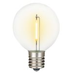 Warm White LED G50 Plastic Filament LED Globe Bulbs - 25pk
