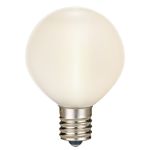 Frosted Warm White LED G50 Plastic Filament LED Globe Bulbs - 25pk