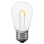 Warm White S14 U-Shaped LED Plastic Flex Filament Replacement Bulbs 25 Pack