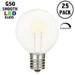 Warm White G50 U-Shaped LED Glass Flex Filament Replacement Bulbs 25 Pack