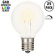 Warm White G40 U-Shaped LED Glass Flex Filament Replacement Bulbs 25 Pack