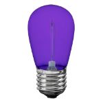Purple S14 LED Plastic Filament Medium Base e26 Bulbs  - 25pk