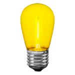 Yellow S14 LED Plastic Filament Medium Base e26 Bulbs  - 25pk