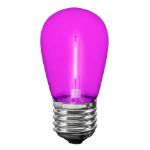 Pink S14 LED Plastic Filament Medium Base e26 Bulbs  - 5pk