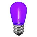 Purple S14 LED Plastic Filament Medium Base e26 Bulbs  - 5pk