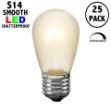 Warm White Satin S14 U-Shaped LED Plastic Flex Filament Replacement Bulbs 25 Pack