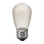 Warm White Satin S14 U-Shaped LED Plastic Flex Filament Replacement Bulbs 25 Pack
