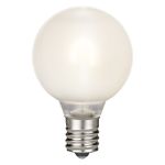 Warm White Satin G40 U-Shaped LED Plastic Flex Filament Replacement Bulbs 25 Pack