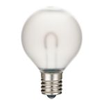 Warm White Satin G50 U-Shaped LED Plastic Flex Filament Replacement Bulbs 25 Pack