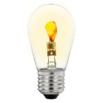 LED Flicker Flame S14 LED Plastic Medium Base e26 Bulbs  - 25pk