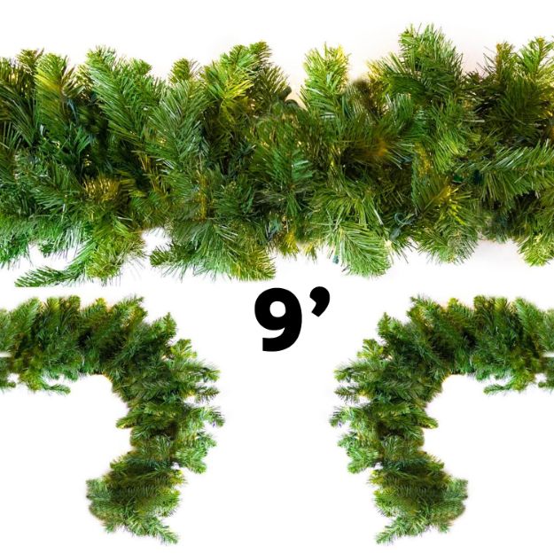 9' Unlit Deluxe Colorado Pine Garland